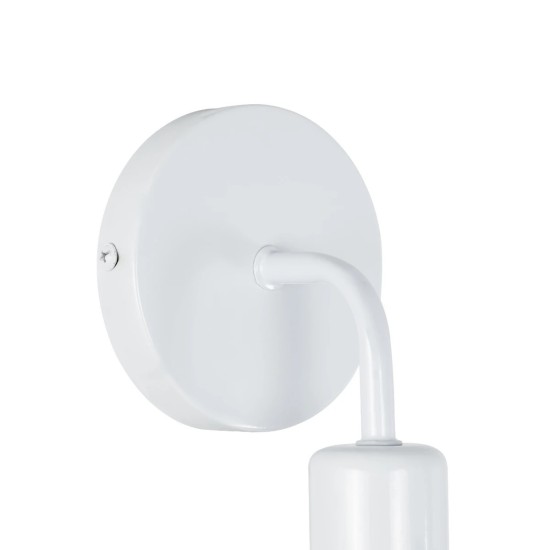GloboStar® DON 01397 Vintage Επιτοίχιο Φωτιστικό Απλίκα Μονόφωτο 1 x E27 IP20 Λευκό Μέταλλο - Μ10 x Π7 x Υ16cm GloboStar® DON 01397 Vintage Επιτοίχιο Φωτιστικό Απλίκα Μονόφωτο 1 x E27 IP20 Λευκό Μέταλλο - Μ10 x Π7 x Υ16cm