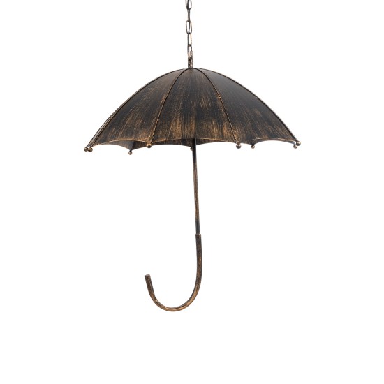 GloboStar® UMBRELLA 01406 Vintage Κρεμαστό Φωτιστικό Φιγούρα Πολύφωτο 5 x E27 IP20 Χάλκινο & Μαύρο Μέταλλο - Μ60 x Π60 x Y65cm GloboStar® UMBRELLA 01406 Vintage Κρεμαστό Φωτιστικό Φιγούρα Πολύφωτο 5 x E27 IP20 Χάλκινο & Μαύρο Μέταλλο - Μ60 x Π60 x Y65cm