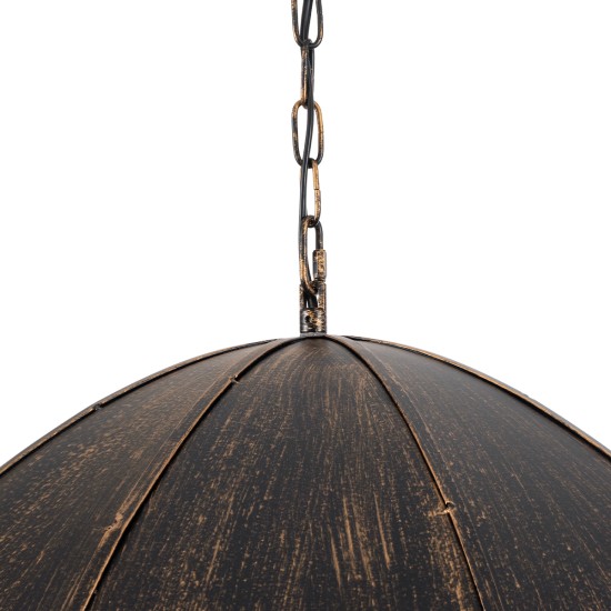 GloboStar® UMBRELLA 01406 Vintage Κρεμαστό Φωτιστικό Φιγούρα Πολύφωτο 5 x E27 IP20 Χάλκινο & Μαύρο Μέταλλο - Μ60 x Π60 x Y65cm GloboStar® UMBRELLA 01406 Vintage Κρεμαστό Φωτιστικό Φιγούρα Πολύφωτο 5 x E27 IP20 Χάλκινο & Μαύρο Μέταλλο - Μ60 x Π60 x Y65cm