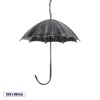 GloboStar® UMBRELLA 01407 Vintage Κρεμαστό Φωτιστικό Φιγούρα Πολύφωτο 5 x E27 IP20 Ασημί Μέταλλο - Μ60 x Π60 x Y65cm