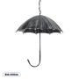 GLOBOSTAR® UMBRELLA 01407 Vintage Κρεμαστό Φωτιστικό Οροφής με Ντουί 5 x E27 AC 220-240V IP20 - Ασημί - Μ60 x Π60 x Y65cm