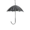 GloboStar® UMBRELLA 01407 Vintage Κρεμαστό Φωτιστικό Φιγούρα Πολύφωτο 5 x E27 IP20 Ασημί Μέταλλο - Μ60 x Π60 x Y65cm