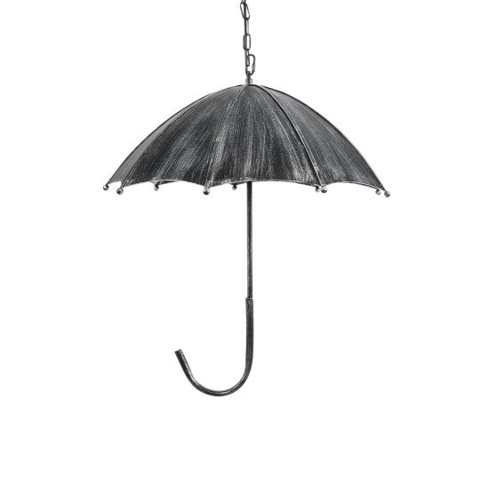 GloboStar® UMBRELLA 01407 Vintage Κρεμαστό Φωτιστικό Φιγούρα Πολύφωτο 5 x E27 IP20 Ασημί Μέταλλο - Μ60 x Π60 x Y65cm GloboStar® UMBRELLA 01407 Vintage Κρεμαστό Φωτιστικό Φιγούρα Πολύφωτο 5 x E27 IP20 Ασημί Μέταλλο - Μ60 x Π60 x Y65cm