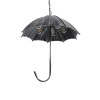 GloboStar® UMBRELLA 01407 Vintage Κρεμαστό Φωτιστικό Φιγούρα Πολύφωτο 5 x E27 IP20 Ασημί Μέταλλο - Μ60 x Π60 x Y65cm