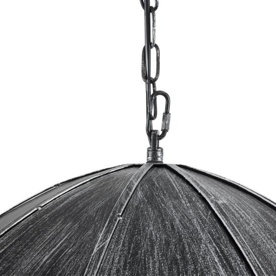 GloboStar® UMBRELLA 01407 Vintage Κρεμαστό Φωτιστικό Φιγούρα Πολύφωτο 5 x E27 IP20 Ασημί Μέταλλο - Μ60 x Π60 x Y65cm GloboStar® UMBRELLA 01407 Vintage Κρεμαστό Φωτιστικό Φιγούρα Πολύφωτο 5 x E27 IP20 Ασημί Μέταλλο - Μ60 x Π60 x Y65cm