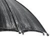 GloboStar® UMBRELLA 01407 Vintage Κρεμαστό Φωτιστικό Φιγούρα Πολύφωτο 5 x E27 IP20 Ασημί Μέταλλο - Μ60 x Π60 x Y65cm