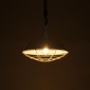 GloboStar® CRANE 01409 Vintage Κρεμαστό Φωτιστικό Μονόφωτο Καμπάνα 1 x E27 IP20 Λευκό Μεταλλο με Μπεζ Σχοινί - Μ36 x Π36 x Y31cm