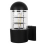 GLOBOSTAR® NEWI 01419 Μοντέρνο Φωτιστικό Τοίχου - Απλίκα με Ντουί 1 x E27 AC 220-240V IP20 - Μαύρο - Μ11 x Π17 x Υ25cm