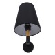 GLOBOSTAR® LYDFORD 01432 Μοντέρνο Φωτιστικό Τοίχου - Απλίκα με Ντουί 1 x E27 AC 220-240V IP20 - Μαύρο - Μ20 x Π28 x Υ36cm