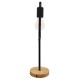 GloboStar® HONOR SQUARE 01435 Μοντέρνο Επιτραπέζιο Φωτιστικό Πορτατίφ Μονόφωτο 1 x E27 IP20 Μαύρο Μέταλλο με Μπεζ Ξύλο - Μ20 x Π20 x Υ42cm GloboStar® HONOR SQUARE 01435 Μοντέρνο Επιτραπέζιο Φωτιστικό Πορτατίφ Μονόφωτο Μαύρο Μεταλλικό με Ξύλινη Βάση Δρυς Μ20 x Π20 x Υ42cm