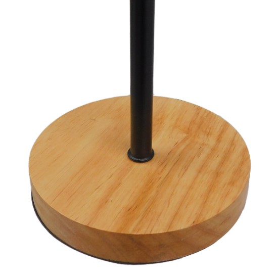 GloboStar® HONOR SQUARE 01435 Μοντέρνο Επιτραπέζιο Φωτιστικό Πορτατίφ Μονόφωτο 1 x E27 IP20 Μαύρο Μέταλλο με Μπεζ Ξύλο - Μ20 x Π20 x Υ42cm GloboStar® HONOR SQUARE 01435 Μοντέρνο Επιτραπέζιο Φωτιστικό Πορτατίφ Μονόφωτο Μαύρο Μεταλλικό με Ξύλινη Βάση Δρυς Μ20 x Π20 x Υ42cm