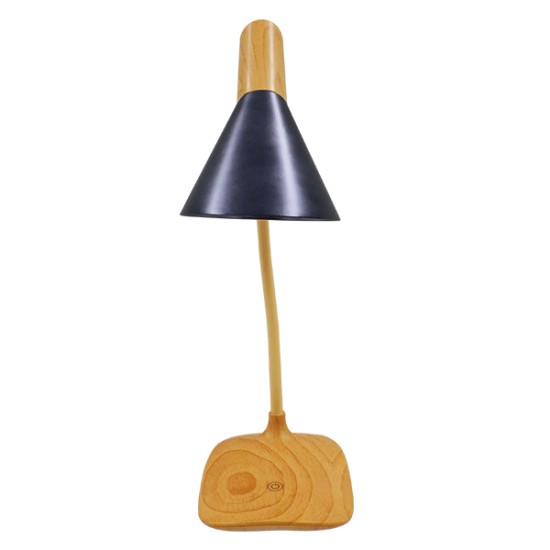 GloboStar® DRAPER 01437 Επιτραπέζιο Φωτιστικό Πορτατίφ LED 6W 500lm 360° DC 5V IP20 Φυσικό Λευκό 4500K Dimmable Μπεζ Ξύλο με Μαύρο Μέταλλο - Μ10 x Π14 x Υ33cm - 2 Xρόνια Εγγύηση GloboStar® DRAPER 01437 Επαναφορτιζόμενο USB Φωτιστικό Γραφείου LED 6 Watt Μονόφωτο Μεταλλικό σε Απόχρωση Ξύλου με Μαύρο Καπέλο Λευκό Ημέρας 4500K