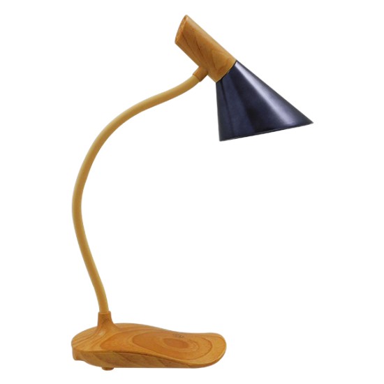 GloboStar® DRAPER 01437 Επιτραπέζιο Φωτιστικό Πορτατίφ LED 6W 500lm 360° DC 5V IP20 Φυσικό Λευκό 4500K Dimmable Μπεζ Ξύλο με Μαύρο Μέταλλο - Μ10 x Π14 x Υ33cm - 2 Xρόνια Εγγύηση GloboStar® DRAPER 01437 Επαναφορτιζόμενο USB Φωτιστικό Γραφείου LED 6 Watt Μονόφωτο Μεταλλικό σε Απόχρωση Ξύλου με Μαύρο Καπέλο Λευκό Ημέρας 4500K