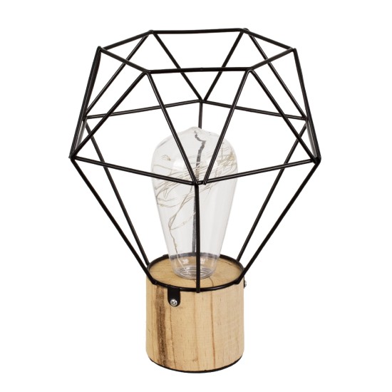 GloboStar® ANTLER 01441 Επιτραπέζιο Φωτιστικό Πορτατίφ LED -W -lm -° DC 5V IP20 Θερμό Λευκό 3000K Μαύρο Μέταλλο με Μπεζ Ξύλο - Μ19 x Π19 x Υ23cm - 2 Xρόνια Εγγύηση GloboStar® ANTLER 01441 Μοντέρνο Επιτραπέζιο Φωτιστικό Γραφείου LED USB DC 5V Μονόφωτο Μεταλλικό Μαύρο με Ξύλινη Βάση Θερμό Λευκό 3000K Φ19 x Μ19 x Π19 x Υ23cm