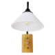 GloboStar® ALESSIA 01457 Μοντέρνο Επιτοίχιο Φωτιστικό Απλίκα Μονόφωτο 1 x E27 IP20 Μαύρο Μέταλλο, Λευκό Γυαλί με Μπεζ Ξύλο - Μ18 x Π26 x Υ29cm GloboStar® ALESSIA 01457 Μοντέρνο Επιτοίχιο Φωτιστικό Απλίκα Μονόφωτο 1 x E27 IP20 Μαύρο Μέταλλο, Λευκό Γυαλί με Μπεζ Ξύλο - Μ18 x Π26 x Υ29cm