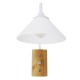 GloboStar® ALESSIA 01458 Μοντέρνο Επιτοίχιο Φωτιστικό Απλίκα Μονόφωτο 1 x E27 IP20 Λευκό Μέταλλο, Λευκό Γυαλί με Μπεζ Ξύλο - Μ18 x Π26 x Υ29cm GloboStar® ALESSIA 01458 Μοντέρνο Επιτοίχιο Φωτιστικό Απλίκα Μονόφωτο 1 x E27 IP20 Λευκό Μέταλλο, Λευκό Γυαλί με Μπεζ Ξύλο - Μ18 x Π26 x Υ29cm
