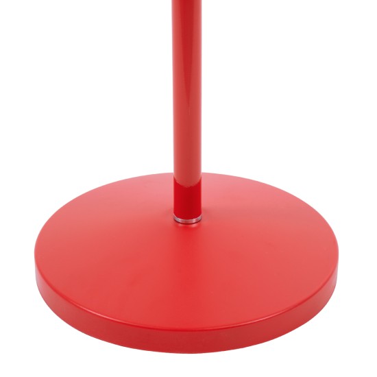 GLOBOSTAR® AUDREY 01470 Vintage Επιδαπέδιο Φωτιστικό με Ντουί 1 x E27 AC 220-240V IP20 - Κόκκινο - Μ15 x Π15 x Υ190cm