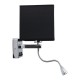 GloboStar® ELEGANT 01494 Μοντέρνο Επιτοίχιο Φωτιστικό Απλίκα με LED Βραχίονα Δίφωτο 1 x E27 IP20 Μαύρο Ύφασμα με Ασημί Μέταλλο - Μ17 x Π21 x Υ43cm GloboStar® ELEGANT 01494 Μοντέρνο Επιτοίχιο Φωτιστικό Απλίκα με LED Βραχίονα Δίφωτο 1 x E27 IP20 Μαύρο Ύφασμα με Ασημί Μέταλλο - Μ17 x Π21 x Υ43cm