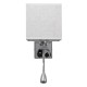 GLOBOSTAR® ELEGANT 01495 Μοντέρνο Φωτιστικό Τοίχου - Απλίκα Ξενοδοχείου Reading Light με Ντουί 1 x E27 LED 3W 360lm 36° AC 220-240V IP20 Θερμό Λευκό 2700K - Bridgelux COB Chip - Χρώμιο & Λευκό - Μ17 x Π21 x Υ43cm - 2 Χρόνια Εγγύηση GLOBOSTAR® ELEGANT 01495 Μοντέρνο Φωτιστικό Τοίχου - Απλίκα Ξενοδοχείου Reading Light με Ντουί 1 x E27 LED 3W 360lm 36° AC 220-240V IP20 Θερμό Λευκό 2700K - Bridgelux COB Chip - Χρώμιο & Λευκό - Μ17 x Π21 x Υ43cm - 2 Χρόνια Εγγύηση