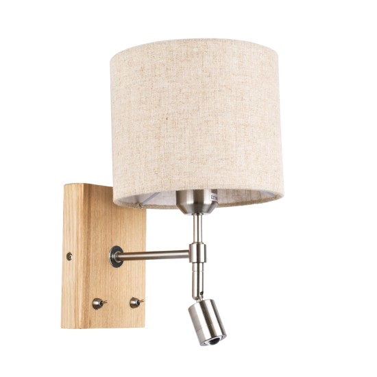 GloboStar® ELEGANT 01496 Μοντέρνο Επιτοίχιο Φωτιστικό Απλίκα με Ρυθμίζόμενο Σώμα LED Δίφωτο 1 x E27 IP20 Μπεζ Ύφασμα με Μπρούτζινο Μέταλλο - Μ18 x Π23.5 x Υ31cm GloboStar® ELEGANT 01496 Μοντέρνο Επιτοίχιο Φωτιστικό Απλίκα με Ρυθμίζόμενο Σώμα LED Δίφωτο 1 x E27 IP20 Μπεζ Ύφασμα με Μπρούτζινο Μέταλλο - Μ18 x Π23.5 x Υ31cm