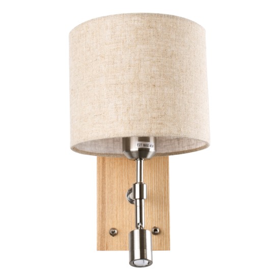 GloboStar® ELEGANT 01496 Μοντέρνο Επιτοίχιο Φωτιστικό Απλίκα με Ρυθμίζόμενο Σώμα LED Δίφωτο 1 x E27 IP20 Μπεζ Ύφασμα με Μπρούτζινο Μέταλλο - Μ18 x Π23.5 x Υ31cm GloboStar® ELEGANT 01496 Μοντέρνο Επιτοίχιο Φωτιστικό Απλίκα με Ρυθμίζόμενο Σώμα LED Δίφωτο 1 x E27 IP20 Μπεζ Ύφασμα με Μπρούτζινο Μέταλλο - Μ18 x Π23.5 x Υ31cm