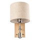 GloboStar® ELEGANT 01496 Μοντέρνο Επιτοίχιο Φωτιστικό Απλίκα με Ρυθμίζόμενο Σώμα LED Δίφωτο 1 x E27 IP20 Μπεζ Ύφασμα με Μπρούτζινο Μέταλλο - Μ18 x Π23.5 x Υ31cm GloboStar® ELEGANT 01496 Μοντέρνο Επιτοίχιο Φωτιστικό Απλίκα με Ρυθμίζόμενο Σώμα LED Δίφωτο 1 x E27 IP20 Μπεζ Ύφασμα με Μπρούτζινο Μέταλλο - Μ18 x Π23.5 x Υ31cm