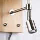 GloboStar® ELEGANT 01496 Μοντέρνο Επιτοίχιο Φωτιστικό Απλίκα με Ρυθμίζόμενο Σώμα LED Δίφωτο 1 x E27 IP20 Μπεζ Ύφασμα με Μπρούτζινο Μέταλλο - Μ18 x Π23.5 x Υ31cm GloboStar® ELEGANT 01496 Μοντέρνο Επιτοίχιο Φωτιστικό Απλίκα με Ρυθμίζόμενο Σώμα LED Δίφωτο 1 x E27 IP20 Μπεζ Ύφασμα με Μπρούτζινο Μέταλλο - Μ18 x Π23.5 x Υ31cm