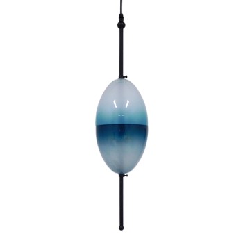 GLOBOSTAR® TEARDROP 01501 Μοντέρνο Κρεμαστό Φωτιστικό Οροφής με Ντουί 3 x G4 AC 220-240V IP20 - Τιρκουάζ - Μ16 x Π16 x Υ66cm