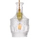 GloboStar® WHISKEY 01513 Vintage Κρεμαστό Φωτιστικό Ανάρτηση Μονόφωτο 1 x E27 IP20 Διάφανο Γυαλί - Μ13 x Π13 x Υ22cm GloboStar® WHISKEY 01513 Vintage Κρεμαστό Φωτιστικό Ανάρτηση Μονόφωτο 1 x E27 IP20 Διάφανο Γυαλί - Μ13 x Π13 x Υ22cm