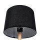 GloboStar® BRONX 01519 Μοντέρνο Επιτραπέζιο Φωτιστικό Πορτατίφ Μονόφωτο 1 x E27 IP20 Μαύρο Μέταλλο, Μπεζ Ξύλο με Μαύρο Ύφασμα - Μ25 x Π25 x Υ40cm GloboStar® BRONX 01519 Μοντέρνο Επιτραπέζιο Φωτιστικό Πορτατίφ Μονόφωτο 1 x E27 Μαύρο Μεταλλικό με Καπέλο Φ25xY40cm