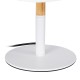 GloboStar® BRONX 01520 Μοντέρνο Επιτραπέζιο Φωτιστικό Πορτατίφ Μονόφωτο 1 x E27 IP20 Λευκό Μέταλλο, Μπεζ Ξύλο με Λευκό Ύφασμα - Μ25 x Π25 x Υ40cm GloboStar® BRONX 01520 Μοντέρνο Επιτραπέζιο Φωτιστικό Πορτατίφ Μονόφωτο 1 x E27 Λευκό Μεταλλικό με Καπέλο Φ25xY40cm