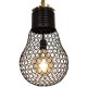 GloboStar® URBAN 01522 Vintage Κρεμαστό Φωτιστικό Πλέγμα Μονόφωτο 1 x E27 IP20 Μαύρο Μέταλλο με Μπεζ Σχοινί - Μ28 x Π28 x Υ40cm GloboStar® URBAN 01522 Vintage Κρεμαστό Φωτιστικό Πλέγμα Μονόφωτο 1 x E27 IP20 Μαύρο Μέταλλο με Μπεζ Σχοινί - Μ28 x Π28 x Υ40cm