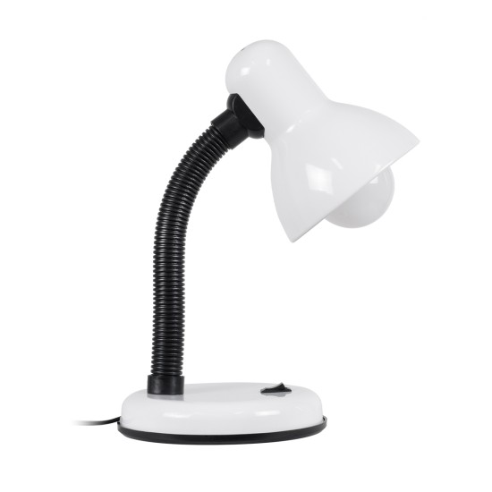 GLOBOSTAR® STUDENT 01531 Μοντέρνο Επιτραπέζιο Φωτιστικό Πορτατίφ με Ντουί 1 x E27 AC 220-240V IP20 - Λευκό - Μ12 x Π12 x Υ32cm GLOBOSTAR® STUDENT 01531 Μοντέρνο Επιτραπέζιο Φωτιστικό Πορτατίφ με Ντουί 1 x E27 AC 220-240V IP20 - Λευκό - Μ12 x Π12 x Υ32cm