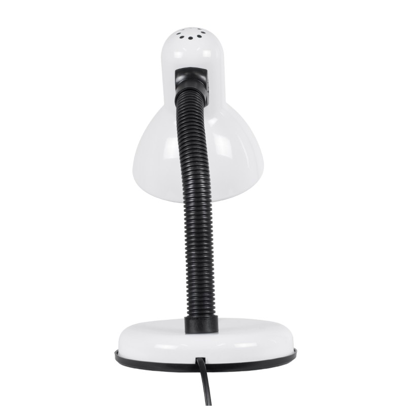 GLOBOSTAR® STUDENT 01531 Μοντέρνο Επιτραπέζιο Φωτιστικό Πορτατίφ με Ντουί 1 x E27 AC 220-240V IP20 - Λευκό - Μ12 x Π12 x Υ32cm