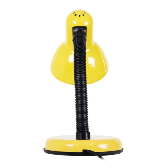 GloboStar® STUDENT 01536 Μοντέρνο Επιτραπέζιο Φωτιστικό Πορτατίφ Μονόφωτο 1 x E27 IP20 Κίτρινο Μέταλλο με Μαύρο Πλαστικό - Μ12 x Π12 x Υ32cm GloboStar® STUDENT YELLOW 01536 Μοντέρνο Επιτραπέζιο Φωτιστικό Γραφείου Μονόφωτο 1 x E27 Κίτρινο με Λευκό Μεταλλικό με Διακόπτη ΟN/OFF Καμπάνα Φ12 x Υ32cm