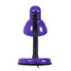 GloboStar® STUDENT PURPLE 01537 Μοντέρνο Επιτραπέζιο Φωτιστικό Γραφείου Μονόφωτο 1 x E27 Μωβ με Λευκό Μεταλλικό με Διακόπτη ΟN/OFF Καμπάνα Φ12 x Υ32cm