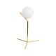 GloboStar® ELFIS GOLD 01551 Μοντέρνο Επιτραπέζιο Φωτιστικό Πορτατίφ Μονόφωτο 1 x E27 Χρυσό Μεταλλικό με Λευκό Γυαλί Μπάλα Φ15 x Υ53cm GloboStar® ELFIS GOLD 01551 Μοντέρνο Επιτραπέζιο Φωτιστικό Πορτατίφ Μονόφωτο 1 x E27 Χρυσό Μεταλλικό με Λευκό Γυαλί Μπάλα Φ15 x Υ53cm
