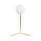 GloboStar® ELFIS GOLD 01551 Μοντέρνο Επιτραπέζιο Φωτιστικό Πορτατίφ Μονόφωτο 1 x E27 Χρυσό Μεταλλικό με Λευκό Γυαλί Μπάλα Φ15 x Υ53cm GloboStar® ELFIS GOLD 01551 Μοντέρνο Επιτραπέζιο Φωτιστικό Πορτατίφ Μονόφωτο 1 x E27 Χρυσό Μεταλλικό με Λευκό Γυαλί Μπάλα Φ15 x Υ53cm