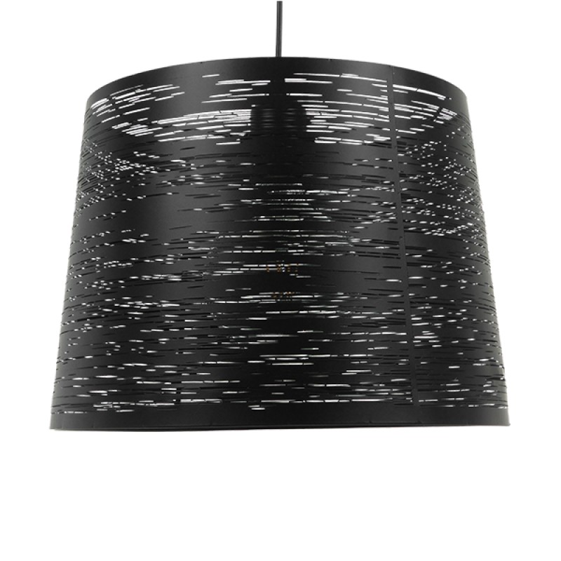 GLOBOSTAR® ACCADEMIA 01556 Μοντέρνο Κρεμαστό Φωτιστικό Οροφής με Ντουί 1 x E27 AC 220-240V IP20 - Μαύρο - Μ35 x Π35 x Υ25cm