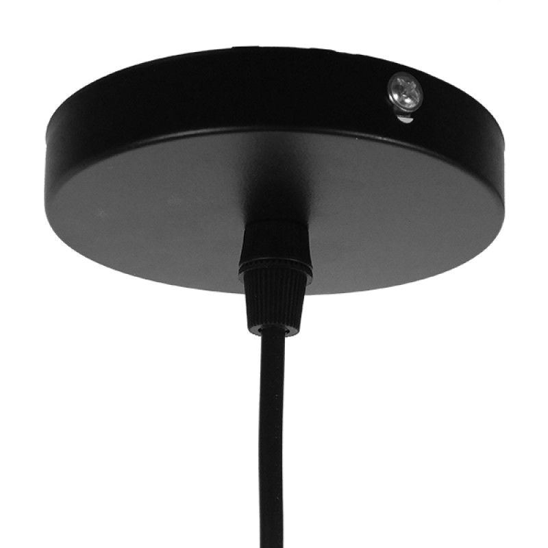 GLOBOSTAR® ACCADEMIA 01556 Μοντέρνο Κρεμαστό Φωτιστικό Οροφής με Ντουί 1 x E27 AC 220-240V IP20 - Μαύρο - Μ35 x Π35 x Υ25cm