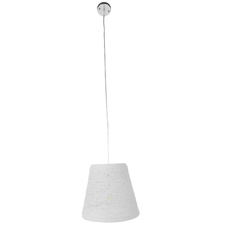 GLOBOSTAR® PLAYROOM 01562 Μοντέρνο Κρεμαστό Φωτιστικό Οροφής με Ντουί 1 x E27 AC 220-240V IP20 - Λευκό - Μ32 x Π32 x Υ27cm