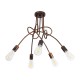 GloboStar® PAULELI 01564 Μοντέρνο Φωτιστικό Οροφής Πλέγμα Πολύφωτο 5 x E27 IP20 Χάλκινο Μέταλλο - Μ80 x Π80 x Υ40cm GloboStar® PAULELI 01564 Μοντέρνο Φωτιστικό Οροφής Πλέγμα Πολύφωτο 5 x E27 IP20 Χάλκινο Μέταλλο - Μ80 x Π80 x Υ40cm