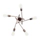 GloboStar® PAULELI 01564 Μοντέρνο Φωτιστικό Οροφής Πλέγμα Πολύφωτο 5 x E27 IP20 Χάλκινο Μέταλλο - Μ80 x Π80 x Υ40cm GloboStar® PAULELI 01564 Μοντέρνο Φωτιστικό Οροφής Πλέγμα Πολύφωτο 5 x E27 IP20 Χάλκινο Μέταλλο - Μ80 x Π80 x Υ40cm