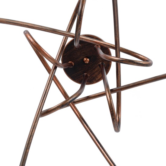 GloboStar® PAULELI 01564 Μοντέρνο Φωτιστικό Οροφής Πλέγμα Πολύφωτο 5 x E27 IP20 Χάλκινο Μέταλλο - Μ80 x Π80 x Υ40cm GloboStar® PAULELI 01564 Μοντέρνο Φωτιστικό Οροφής Πλέγμα Πολύφωτο 5 x E27 IP20 Χάλκινο Μέταλλο - Μ80 x Π80 x Υ40cm