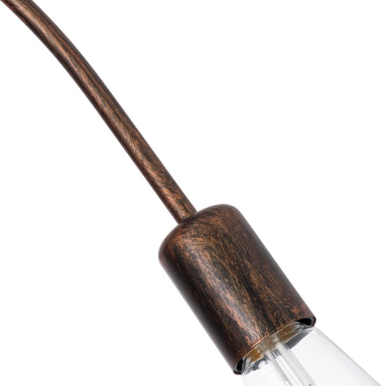 GloboStar® PAULELI 01564 Μοντέρνο Φωτιστικό Οροφής Πλέγμα Πολύφωτο 5 x E27 IP20 Χάλκινο Μέταλλο - Μ80 x Π80 x Υ40cm GloboStar® PAULELI 01564 Μοντέρνο Φωτιστικό Οροφής Πλέγμα Πολύφωτο 5 x E27 IP20 Χάλκινο Μέταλλο - Μ80 x Π80 x Υ40cm