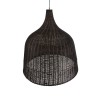 GloboStar® BAHAMAS 01569 Boho Κρεμαστό Φωτιστικό Καμπάνα Μονόφωτο 1 x E27 IP20 Καφέ Ξύλο - Μ90 x Π90 x Y90cm