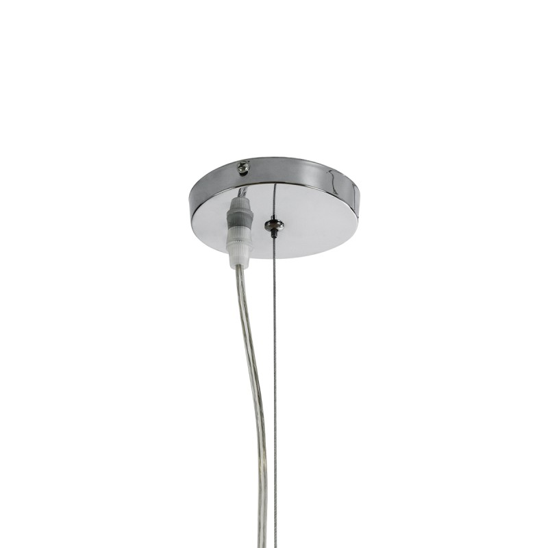 GloboStar® BAHAMAS 01570 Boho Κρεμαστό Φωτιστικό Καμπάνα Μονόφωτο 1 x E27 IP20 Μπεζ Ξύλο - Μ90 x Π90 x Y90cm