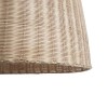GloboStar® BAHAMAS 01570 Boho Κρεμαστό Φωτιστικό Καμπάνα Μονόφωτο 1 x E27 IP20 Μπεζ Ξύλο - Μ90 x Π90 x Y90cm