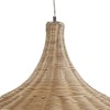 GloboStar® BAHAMAS 01570 Boho Κρεμαστό Φωτιστικό Καμπάνα Μονόφωτο 1 x E27 IP20 Μπεζ Ξύλο - Μ90 x Π90 x Y90cm