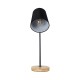 GloboStar® BARNABY 01573 Μοντέρνο Επιτραπέζιο Φωτιστικό Πορτατίφ Μονόφωτο 1 x E27 IP20 Μαύρο Μέταλλο, Μπεζ Ξύλο με Μαύρο Ύφασμα - Μ15 x Π33 x Υ48cm GloboStar® BARNABY 01573 Μοντέρνο Επιτραπέζιο Φωτιστικό Πορτατίφ Μονόφωτο 1 x E27 Μαύρο Μεταλλικό με Καπέλο και Ξύλινη Καφέ Βάση Καμπάνα Φ13 x Υ48cm